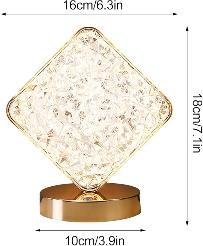 Crystal Diamond LED Table Lamp